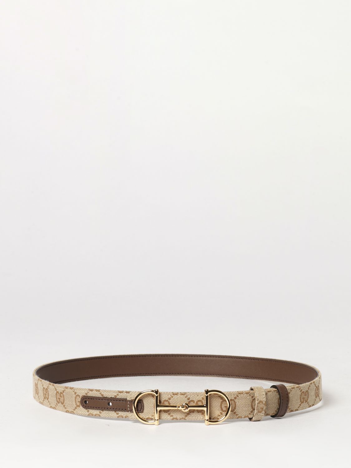 Gucci Belt Woman Beige GUCCI