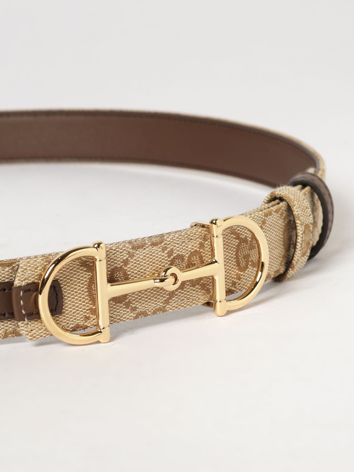 Gucci Belt Woman Beige GUCCI