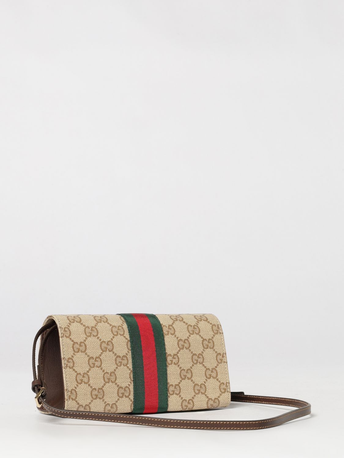 Gucci Gg Canvas Mini Top Handle Bag With Web Stripe GUCCI
