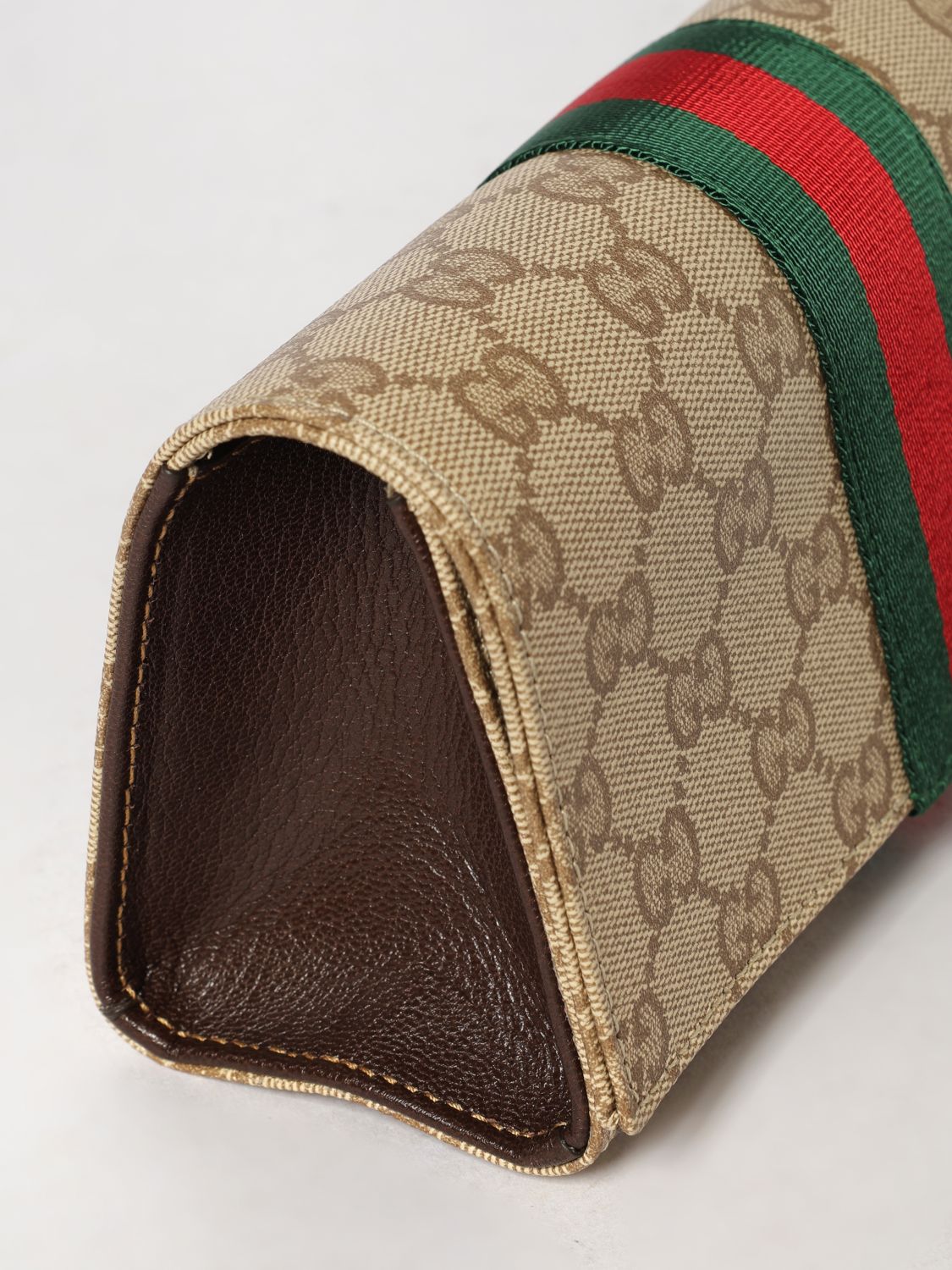 Gucci Gg Canvas Mini Top Handle Bag With Web Stripe GUCCI