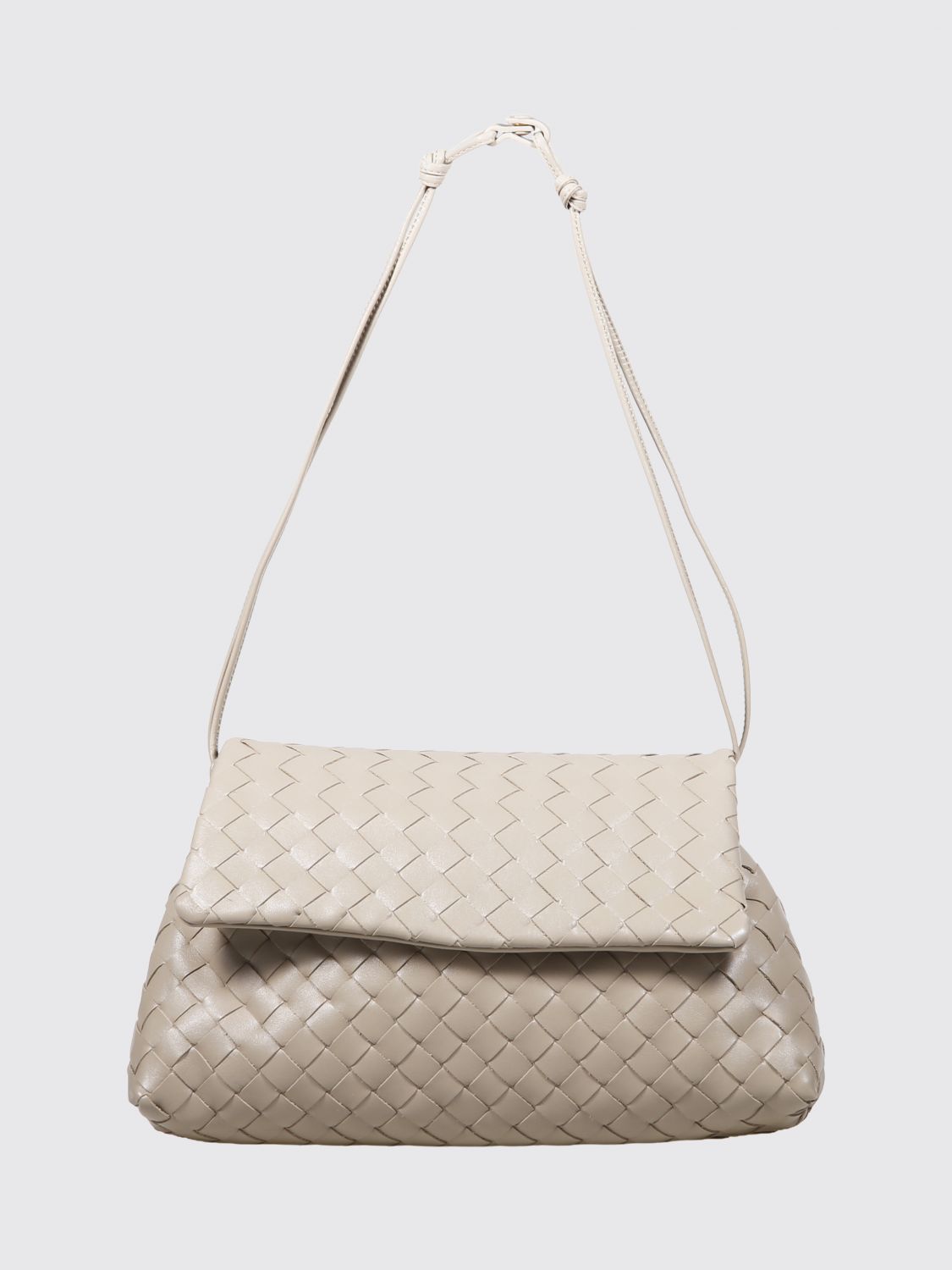 Bottega Veneta Women Small Intrecciato Calfskin Bottega Veneta Shoulder Bag With Knot Detail BOTTEGA VENETA