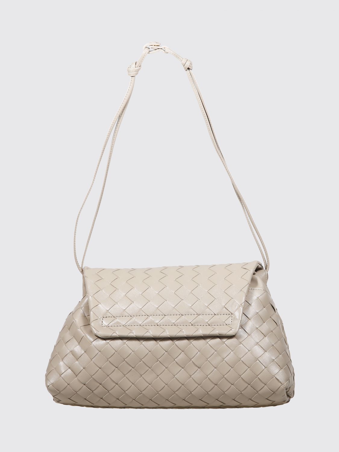 Bottega Veneta Women Small Intrecciato Calfskin Bottega Veneta Shoulder Bag With Knot Detail BOTTEGA VENETA