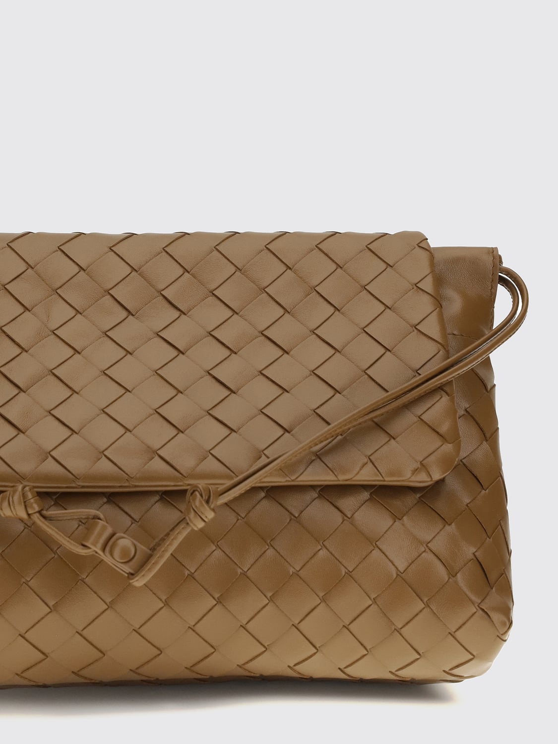 Bottega Veneta Women Small Intrecciato Calfskin Bottega Veneta Shoulder Bag With Knot Detail BOTTEGA VENETA