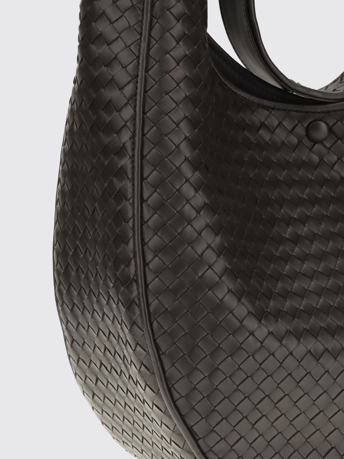 Bottega Veneta Women Bottega Veneta Ovetto Woven Leather Shoulder Bag BOTTEGA VENETA
