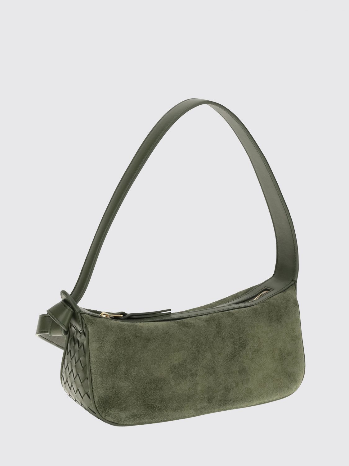Bottega Veneta Women Small Nodo Intrecciato Suede Bottega Veneta Shoulder Bag BOTTEGA VENETA