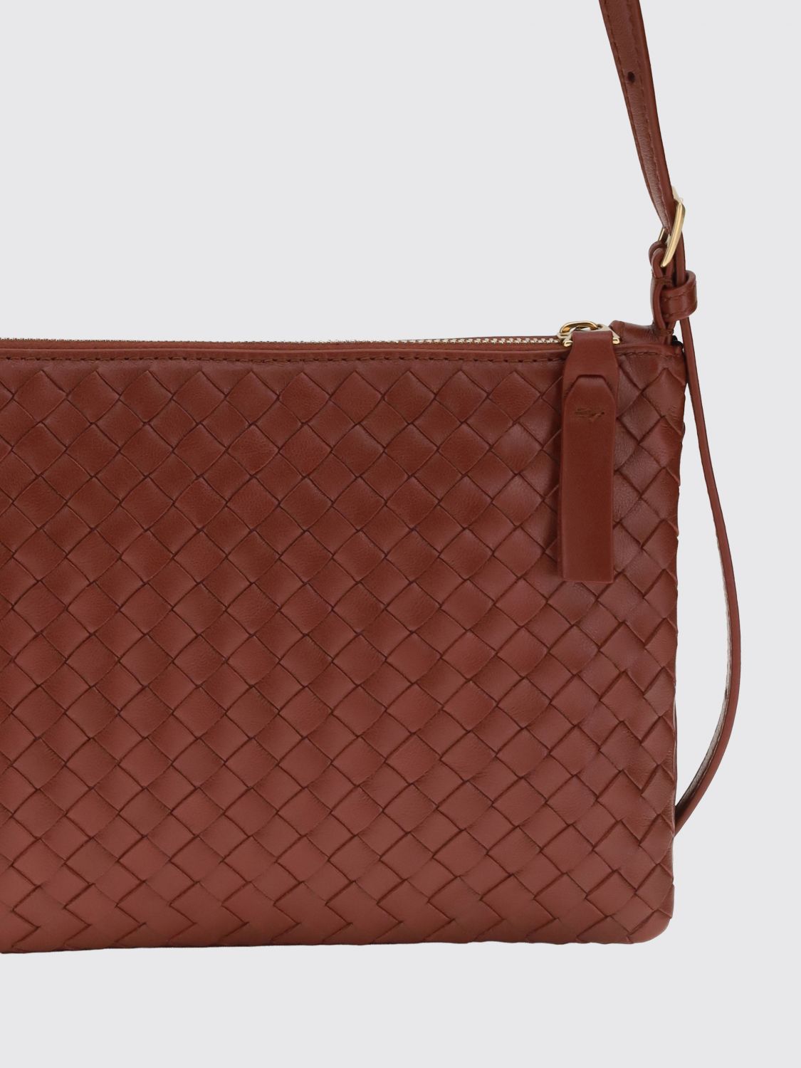 Bottega Veneta Women Bottega Veneta Small Woven Nappa Crossbody Bag BOTTEGA VENETA
