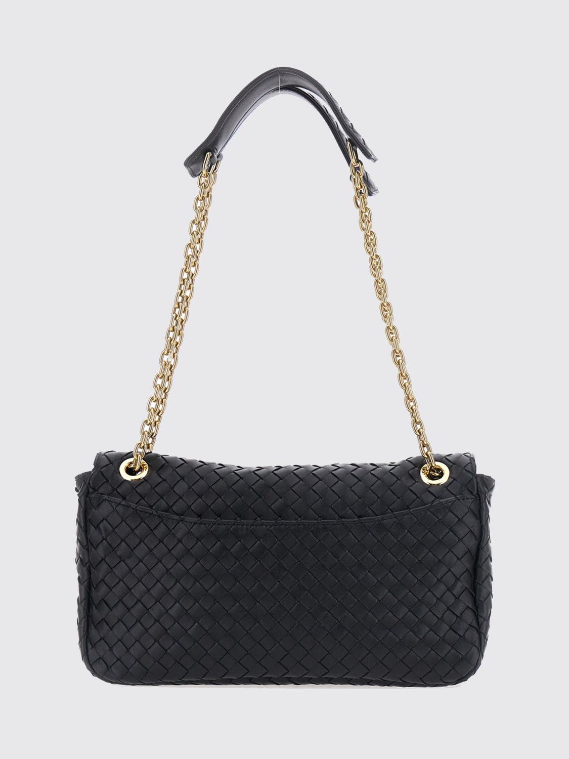 Bottega Veneta Women Madison Shoulder Bag Bottega Veneta In Intrecciato Leather With Chain Strap BOTTEGA VENETA