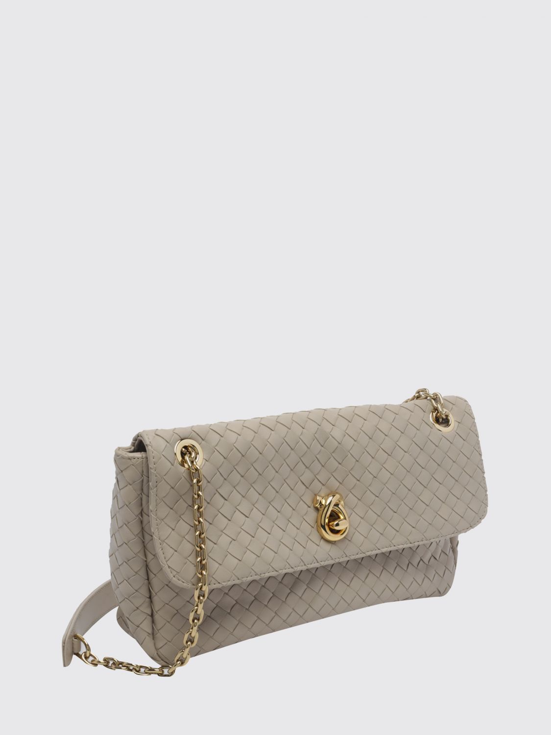 Bottega Veneta Women Madison Shoulder Bag Bottega Veneta In Intrecciato Leather With Chain Strap BOTTEGA VENETA