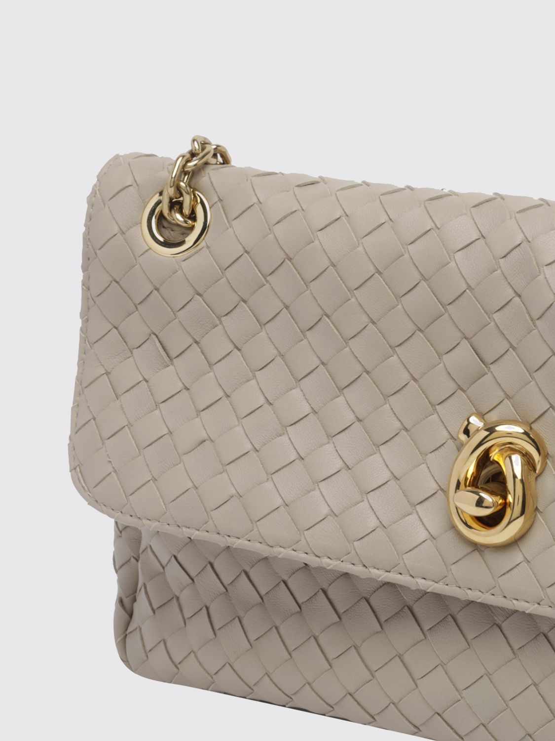 Bottega Veneta Women Madison Shoulder Bag Bottega Veneta In Intrecciato Leather With Chain Strap BOTTEGA VENETA