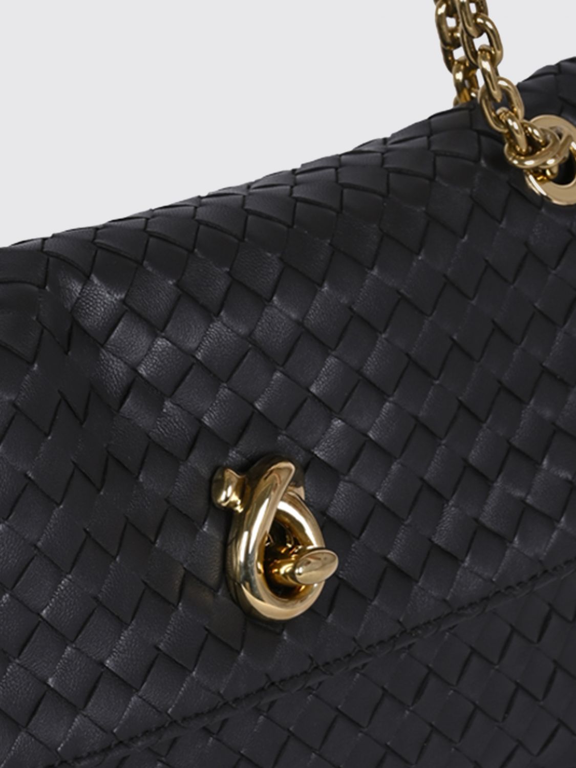 Bottega Veneta Women Madison Shoulder Bag Bottega Veneta In Intrecciato Leather With Chain Strap BOTTEGA VENETA
