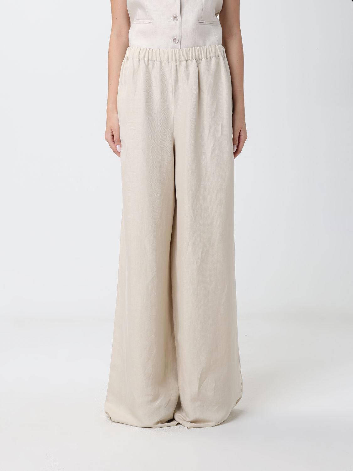 Max Mara Pants Woman Beige MAX MARA