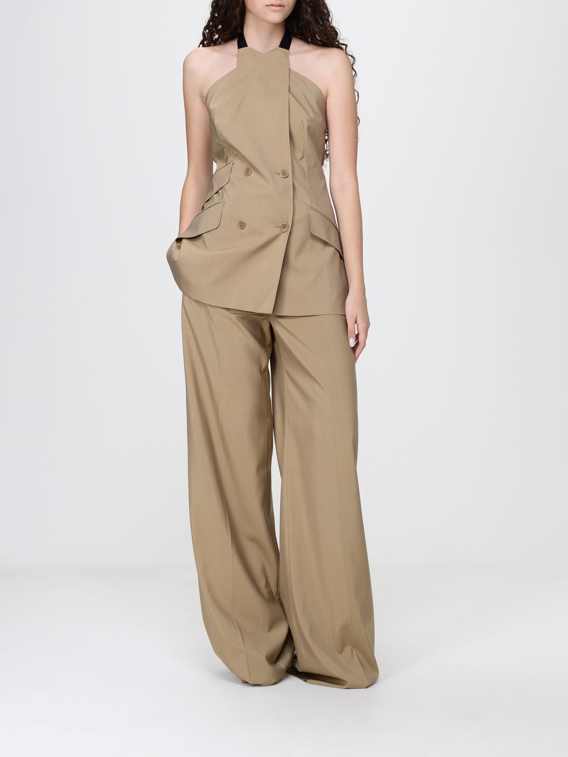 Max Mara Waistcoat Woman Camel MAX MARA