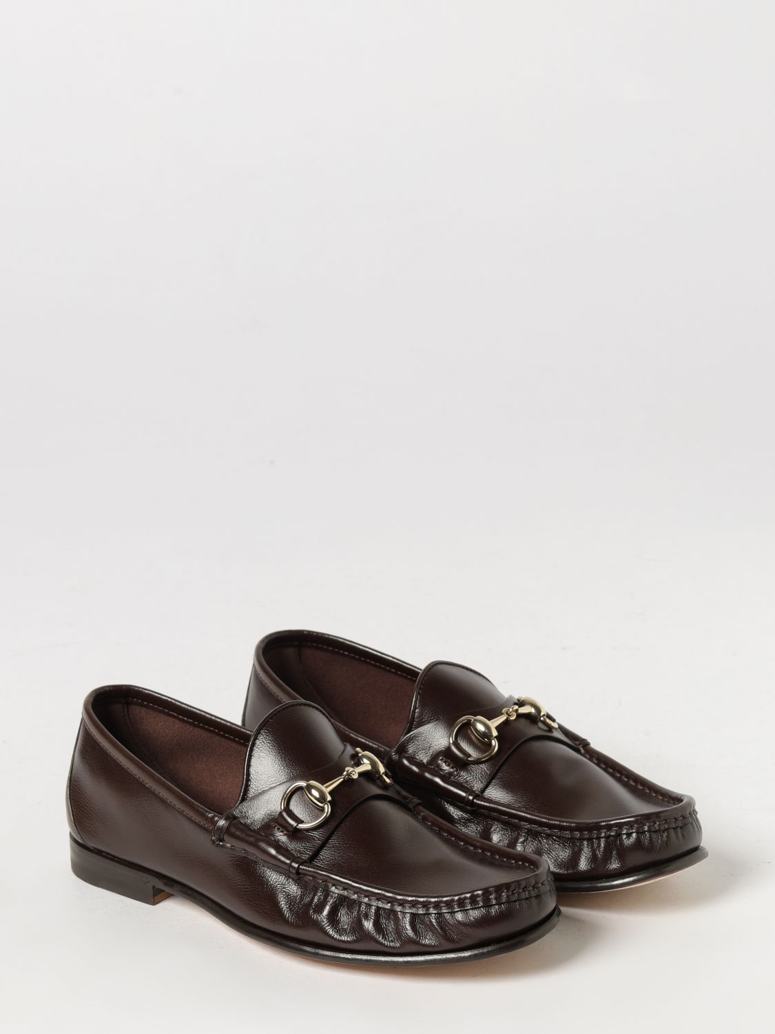 Gucci Lugano Smooth Leather Loafers With Horsebit Detail GUCCI