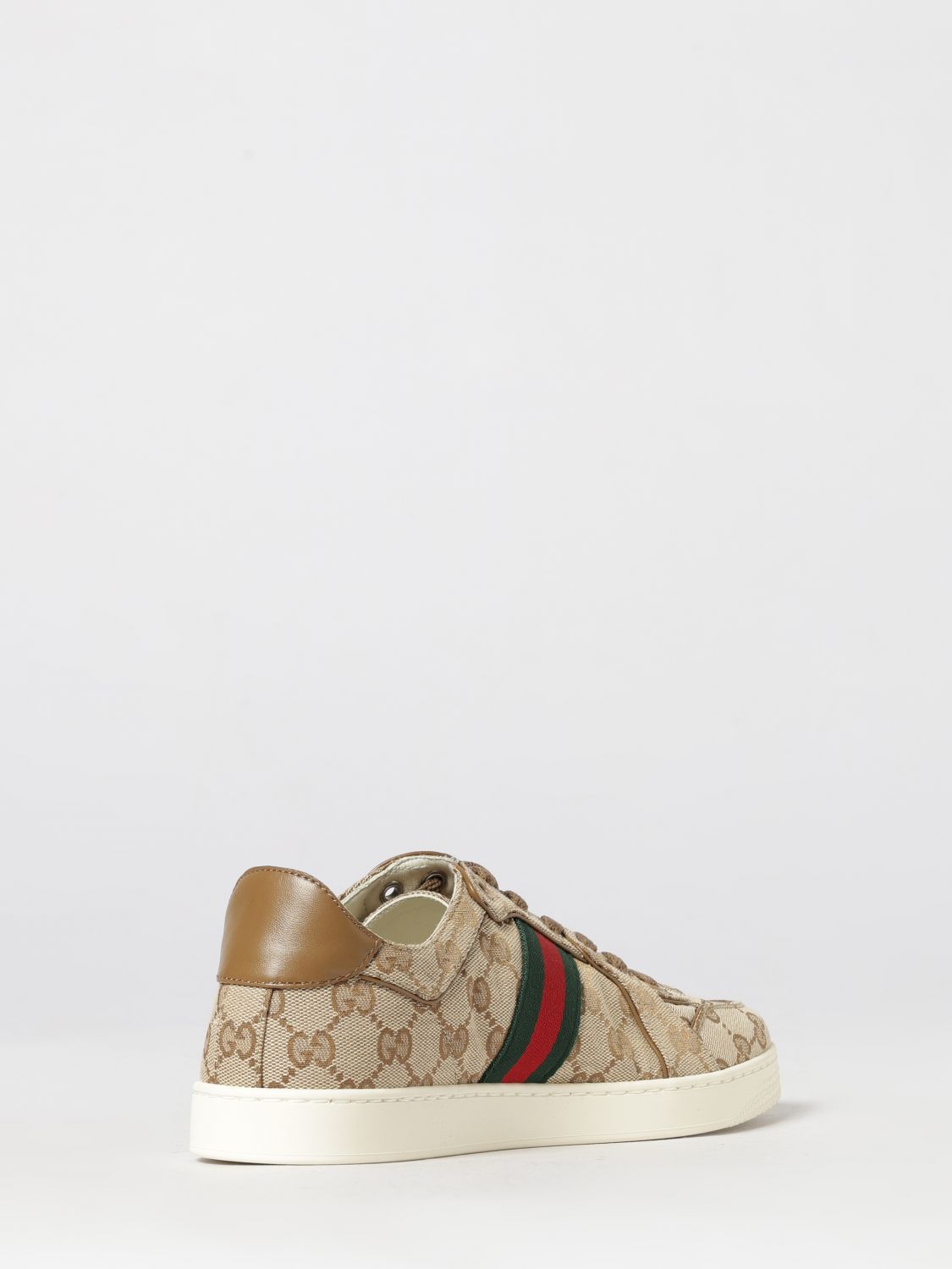 Gucci Stretch Gg Monogram Jacquard Sneakers With Striped Detail GUCCI