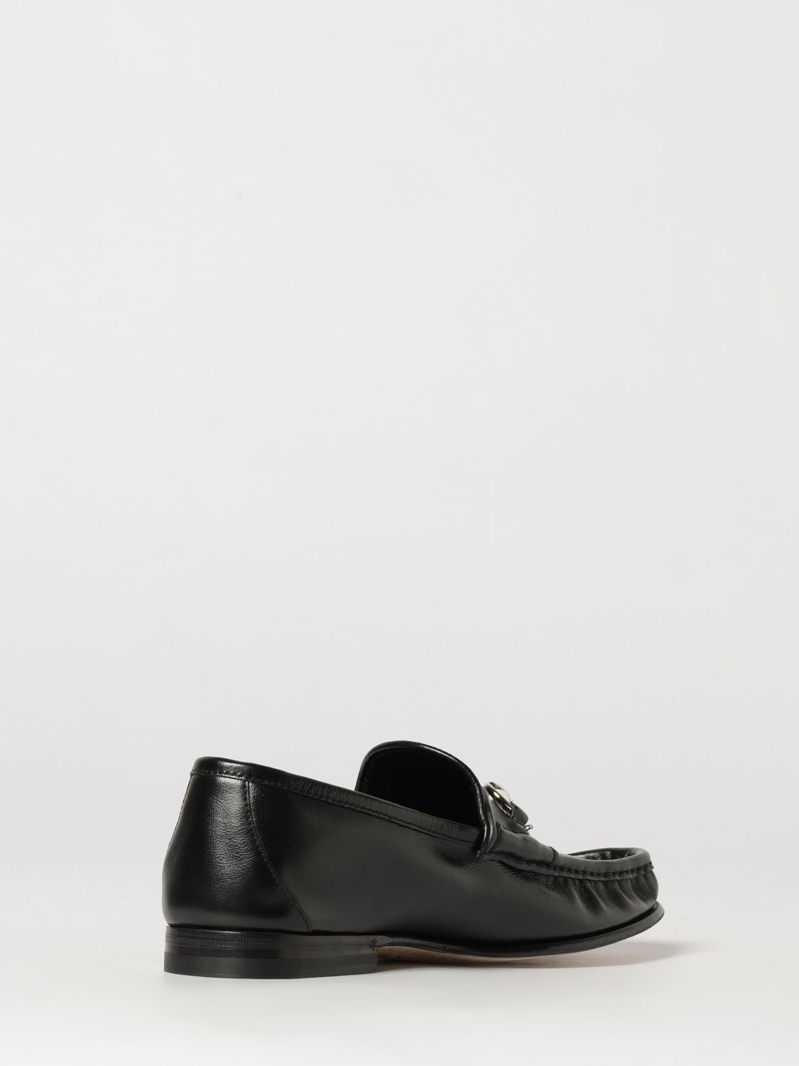 Lugano Smooth Leather Loafers Gucci With Gold-Tone Horsebit Detail GUCCI