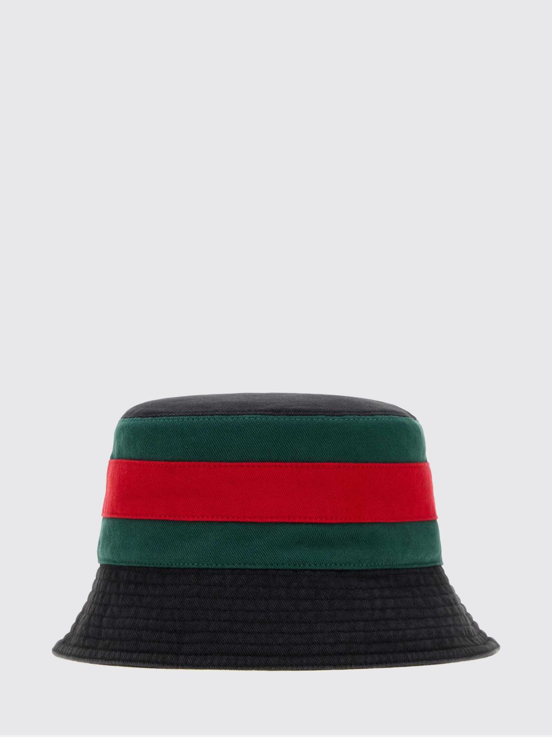 Gucci Men Cotton Twill Bucket Hat Gucci With Web Stripe Detail GUCCI