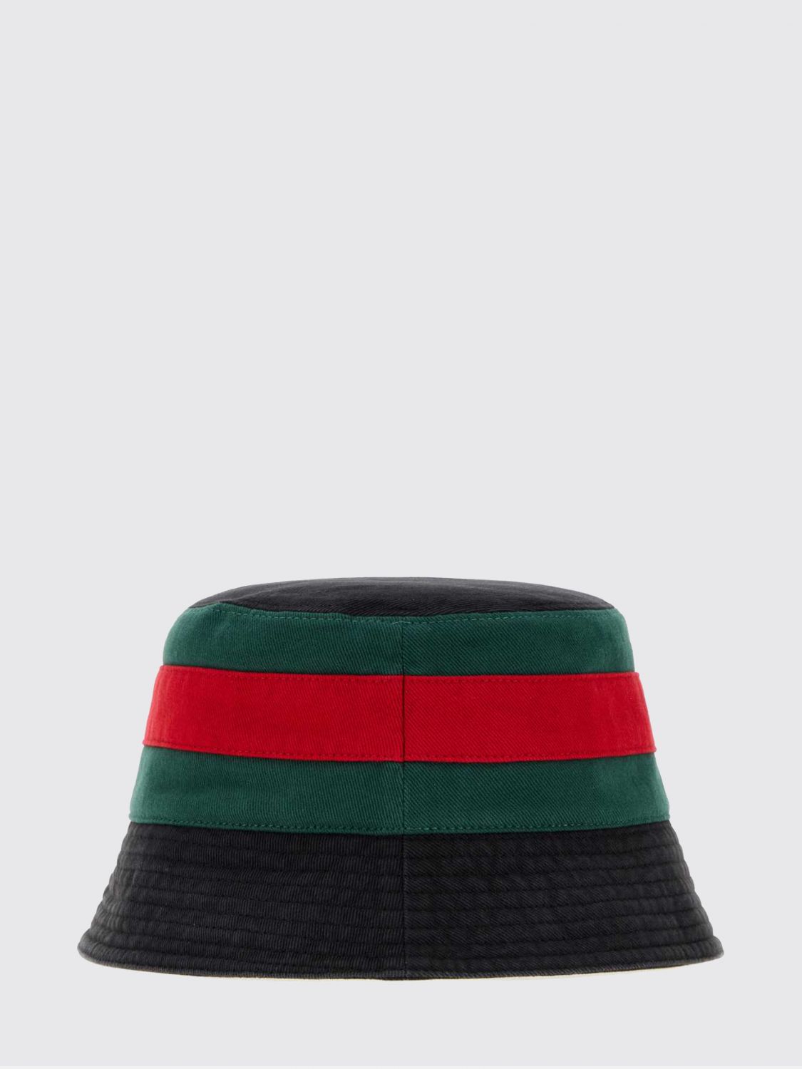 Gucci Men Cotton Twill Bucket Hat Gucci With Web Stripe Detail GUCCI
