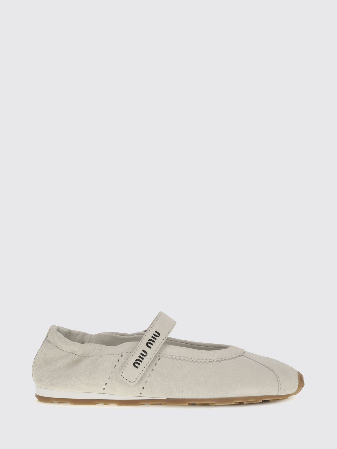 Miu Miu Ballet Flat Woman White MIU MIU