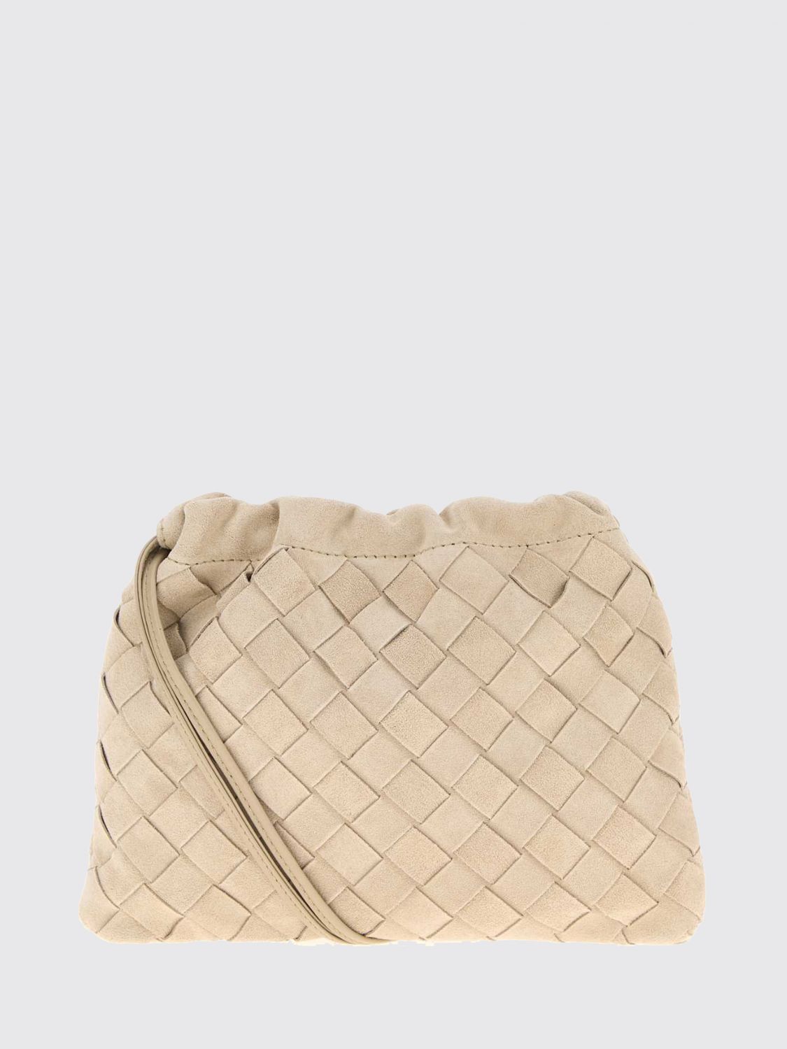 Bottega Veneta Women Bottega Veneta Intrecciato Suede Leather Mini Bag BOTTEGA VENETA