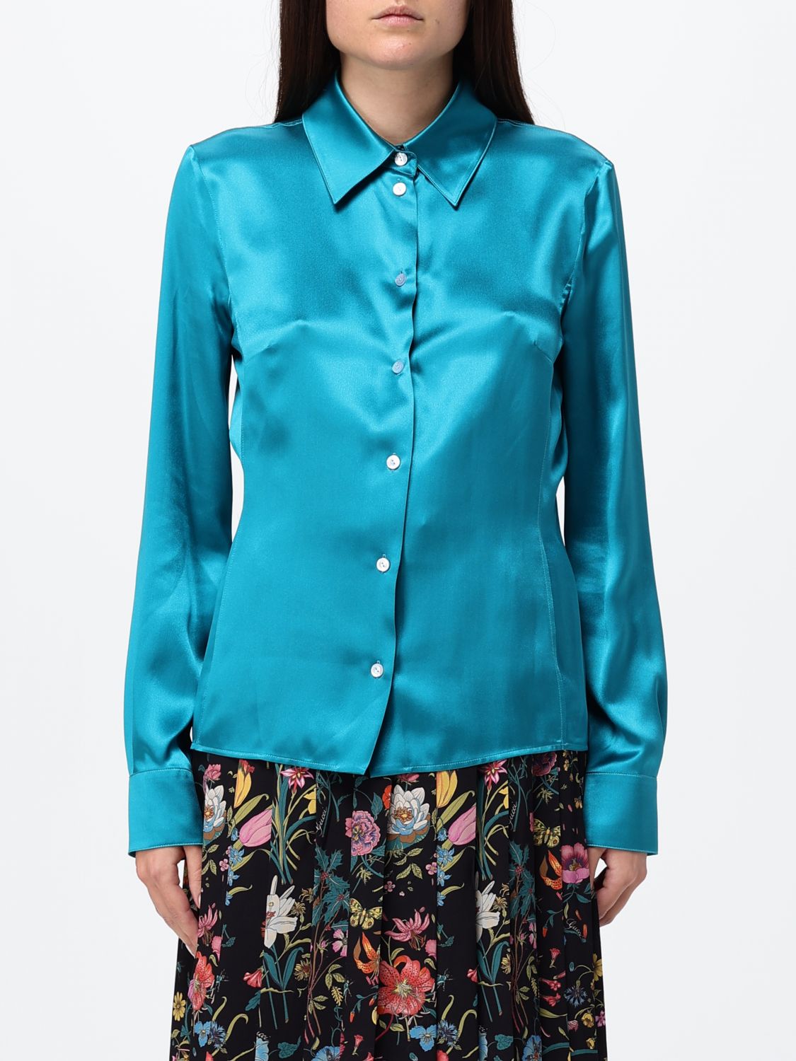 Gucci Shirt Woman Turquoise GUCCI