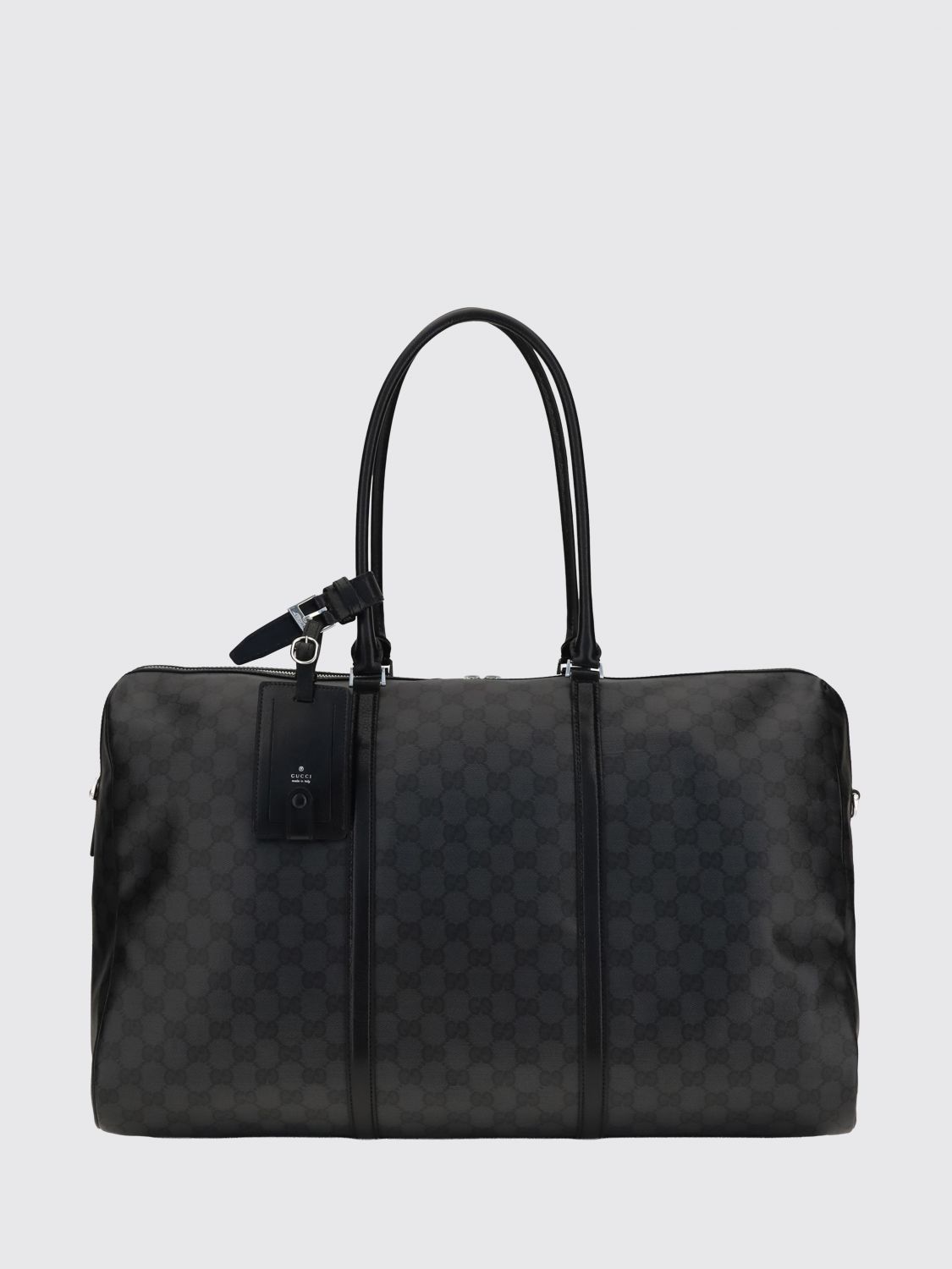 Gucci Women Gucci Gg Monogram Canvas Travel Bag With Leather Handles GUCCI