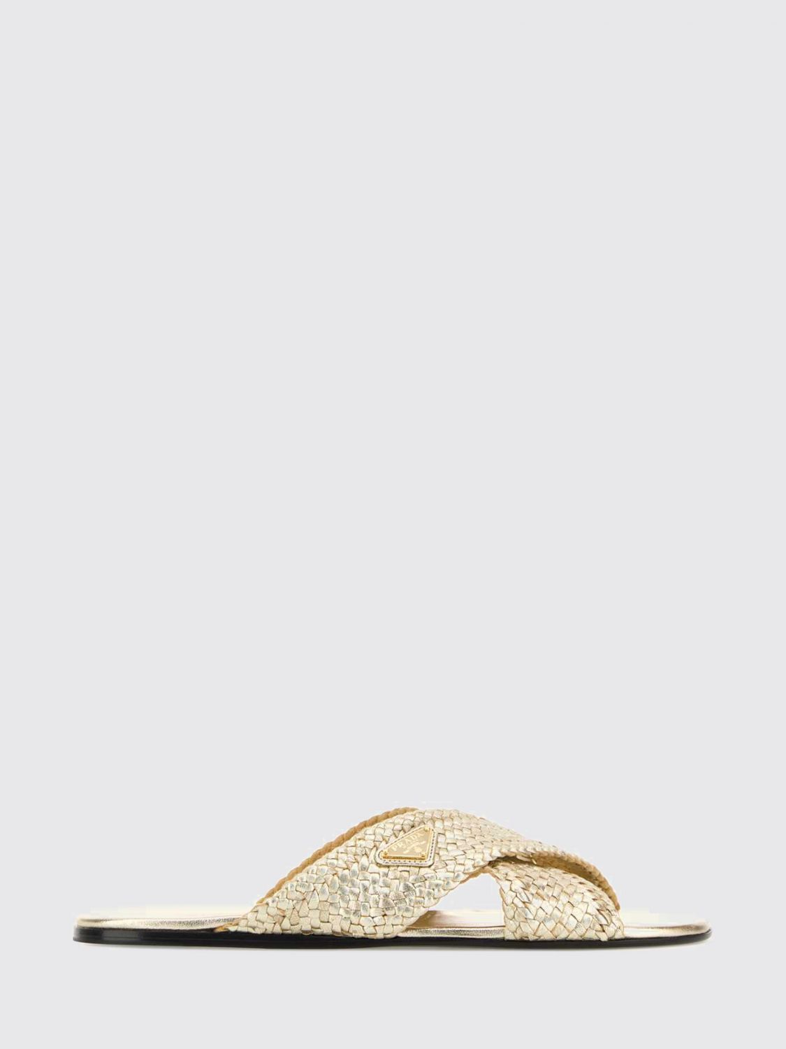 Prada Heeled Sandal Woman Gold PRADA