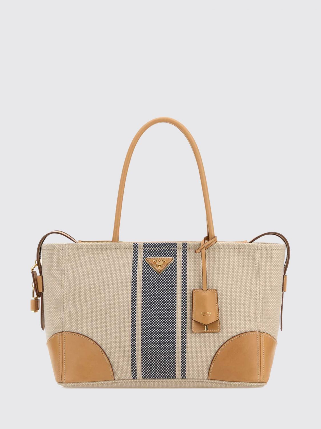 Prada Tote Bag Woman Beige PRADA