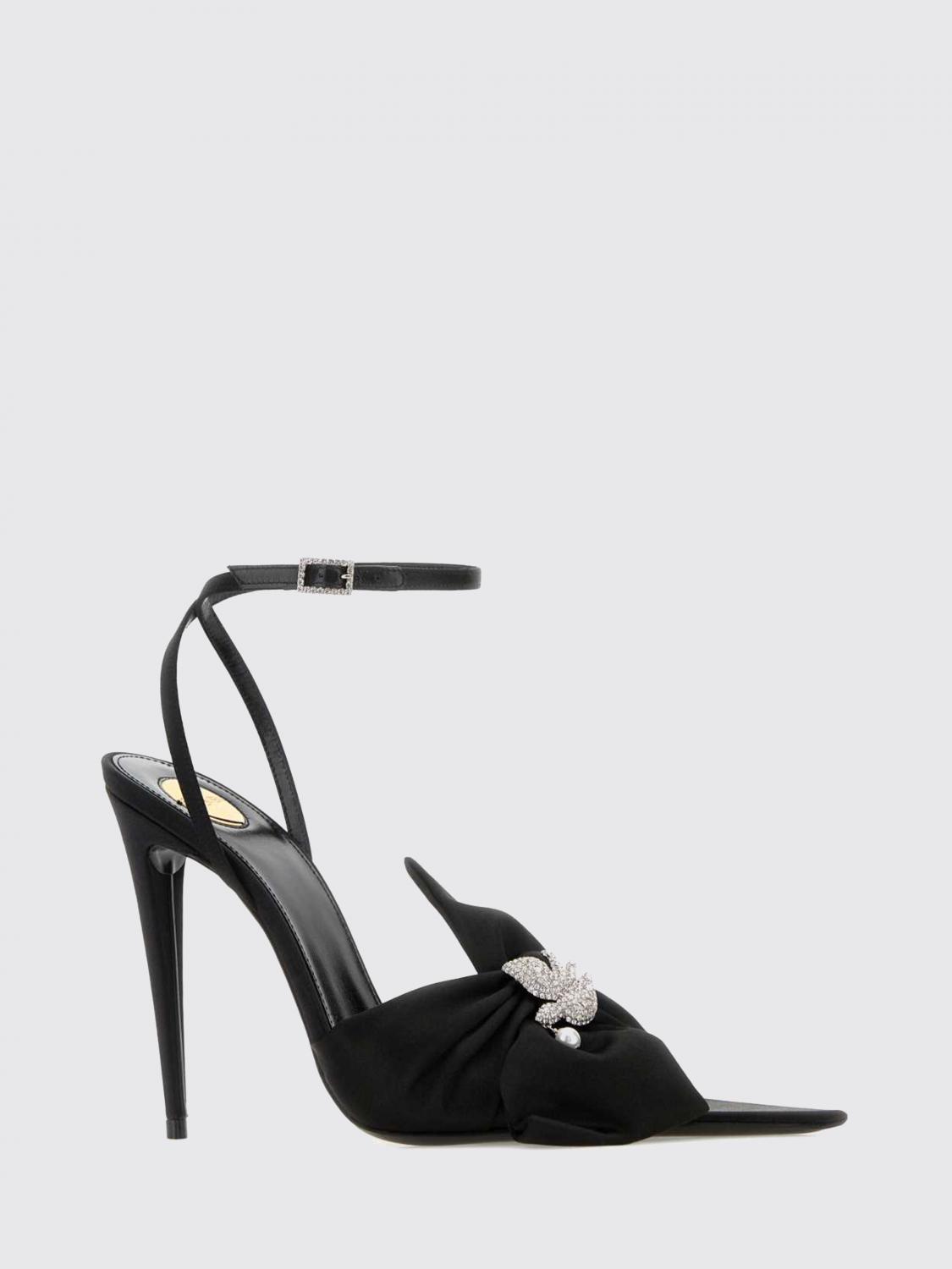 Saint Laurent Heeled Sandal Woman Black SAINT LAURENT