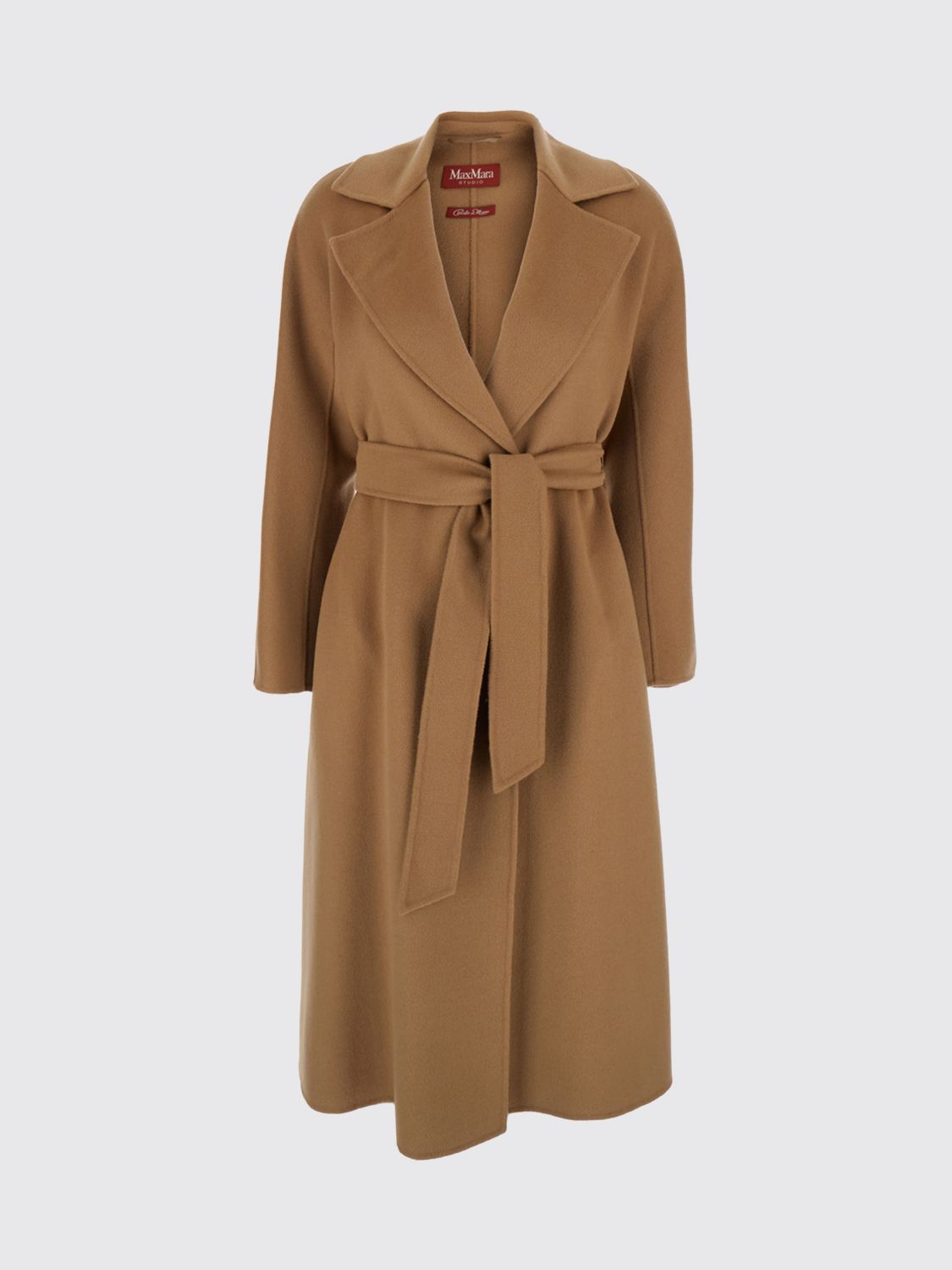 Max Mara Studio Coat Woman Brown MAX MARA STUDIO