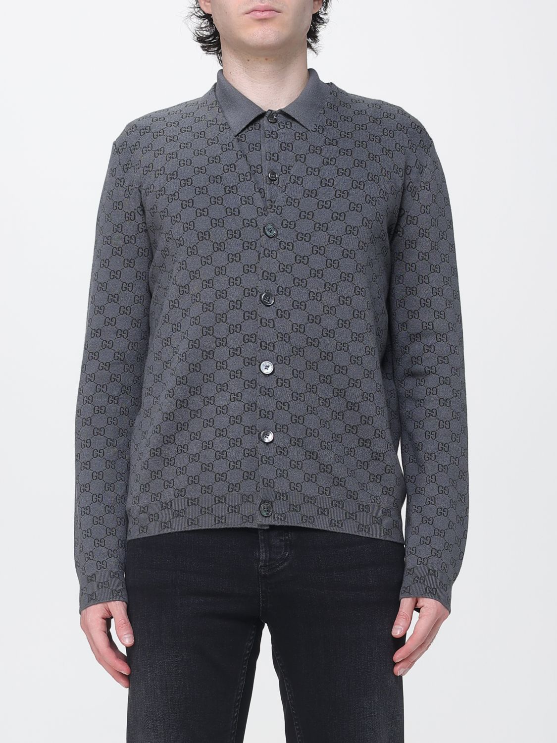 Gucci Sweater Men Grey GUCCI