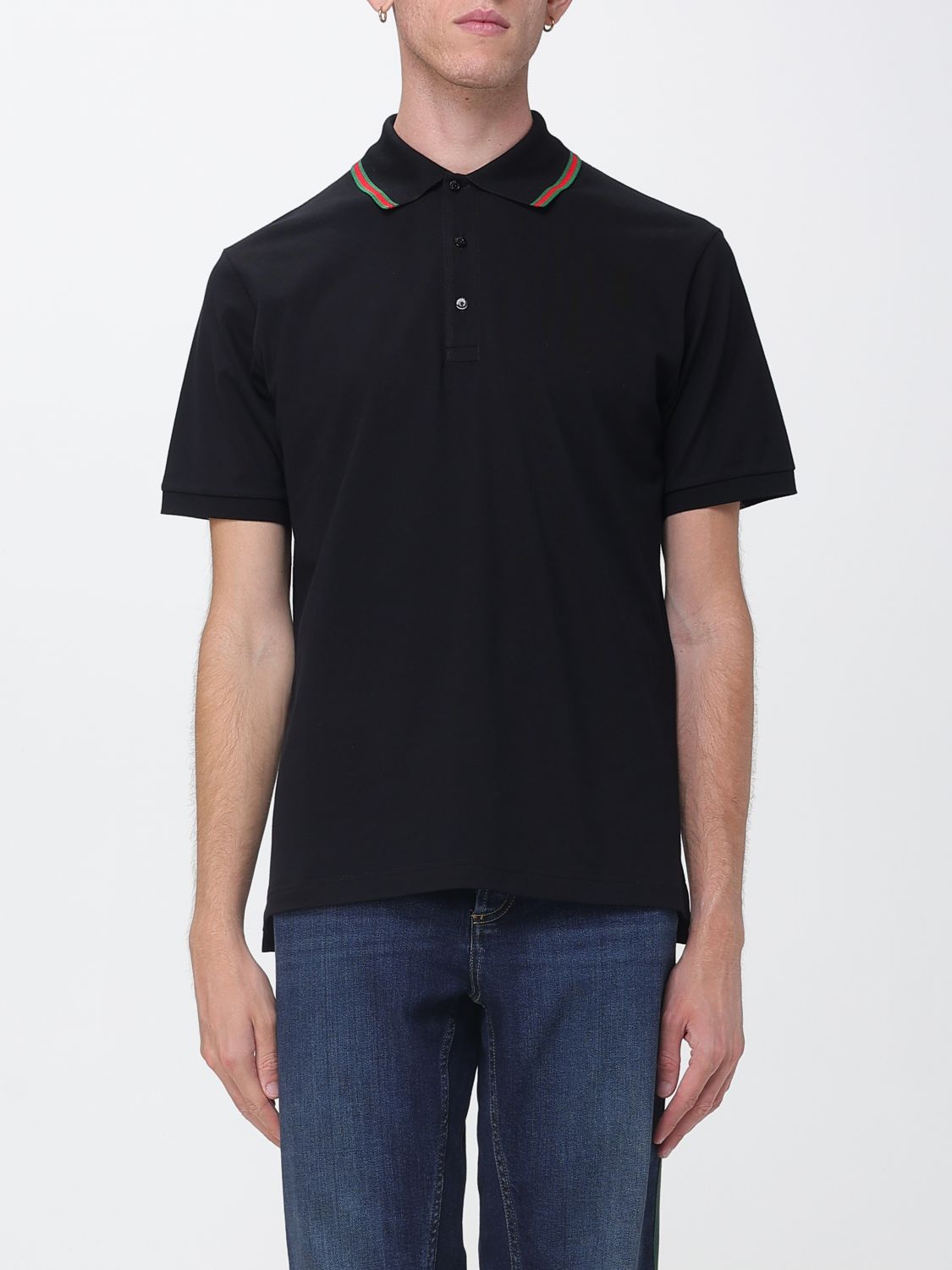 Gucci Polo Shirt Men Black GUCCI