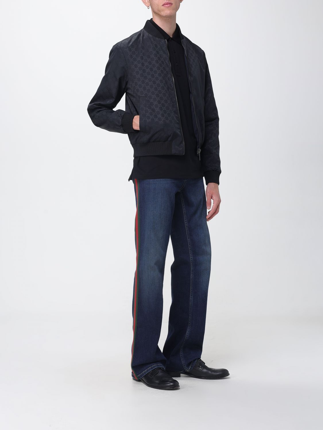 Gucci Polo Shirt Men Black GUCCI