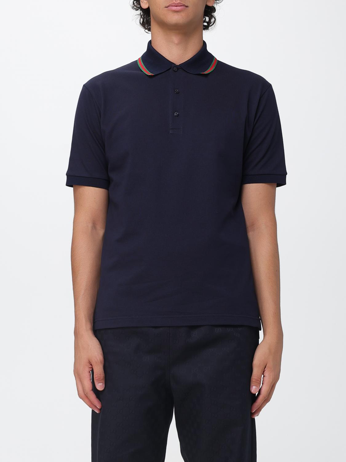 Gucci Short-Sleeved Cotton Polo With Web Detail And Contrast Trim GUCCI