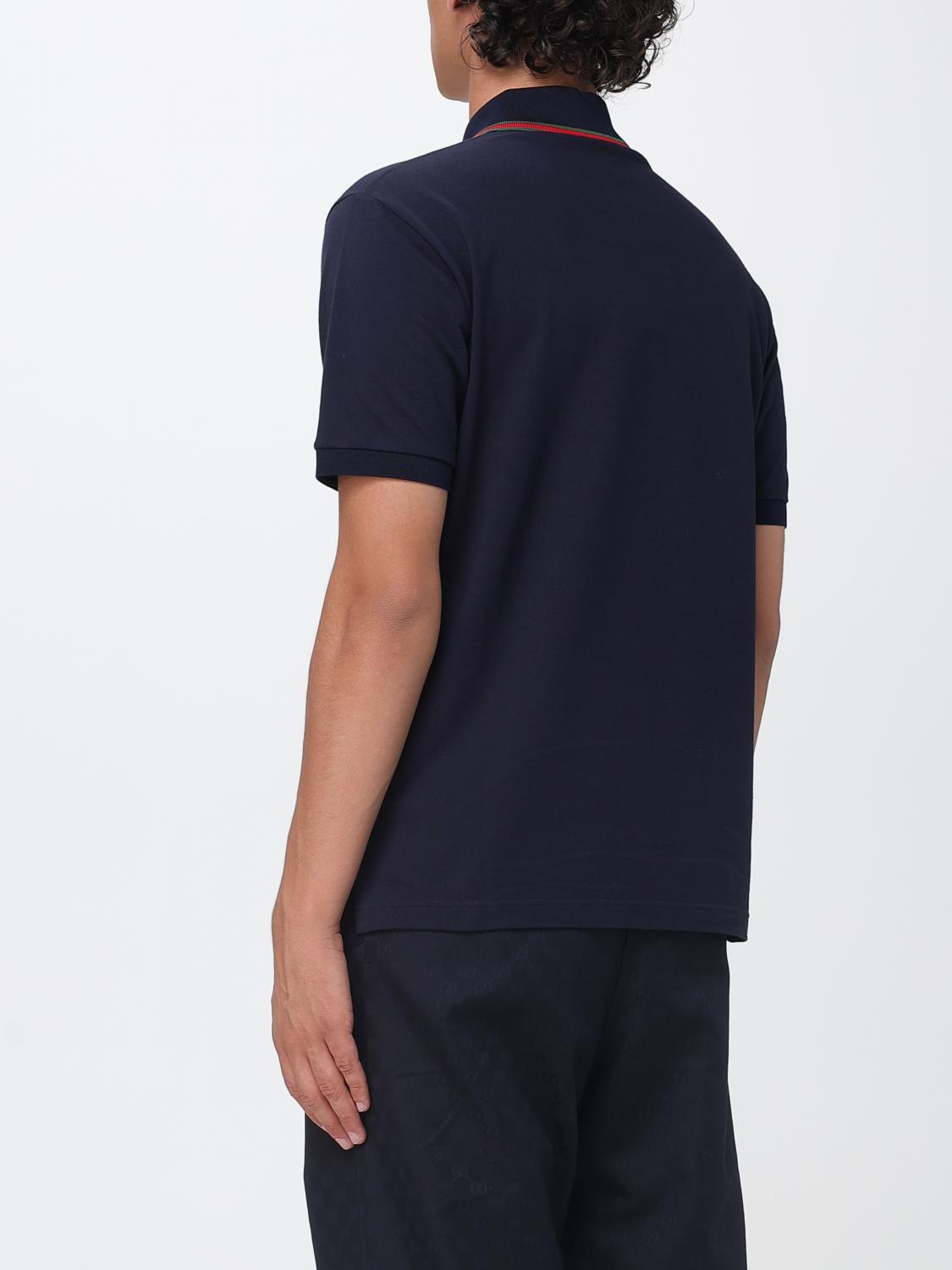 Gucci Short-Sleeved Cotton Polo With Web Detail And Contrast Trim GUCCI