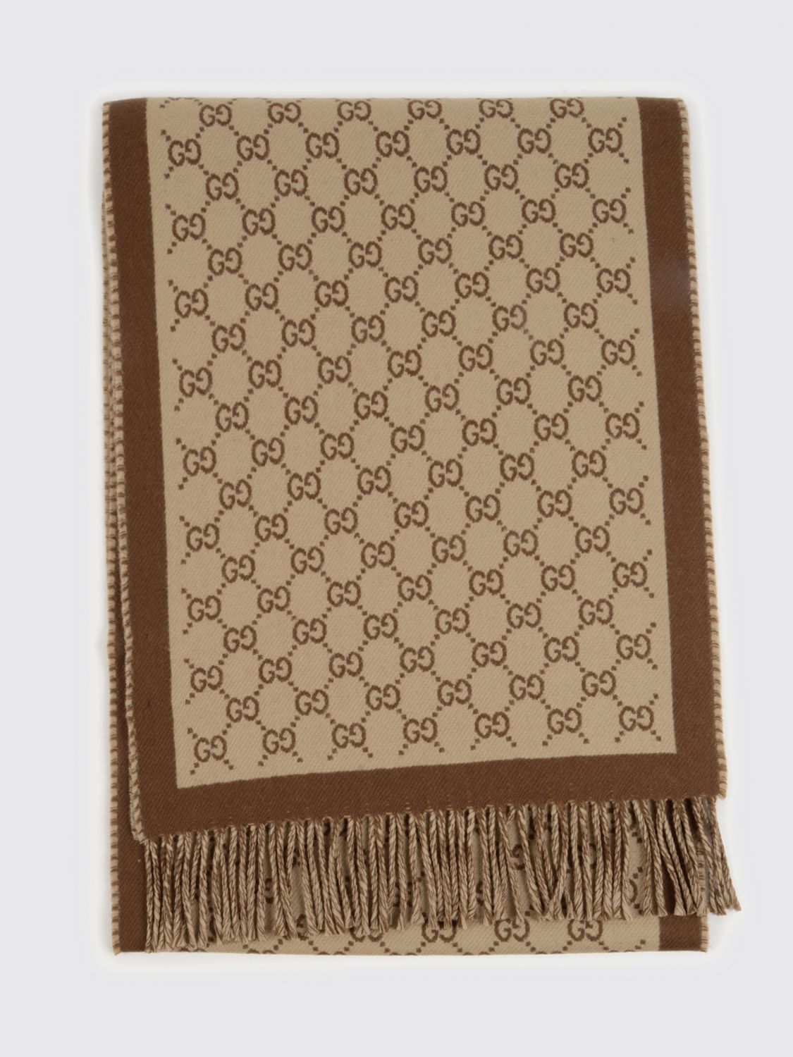 Gucci Scarf Woman Brown GUCCI