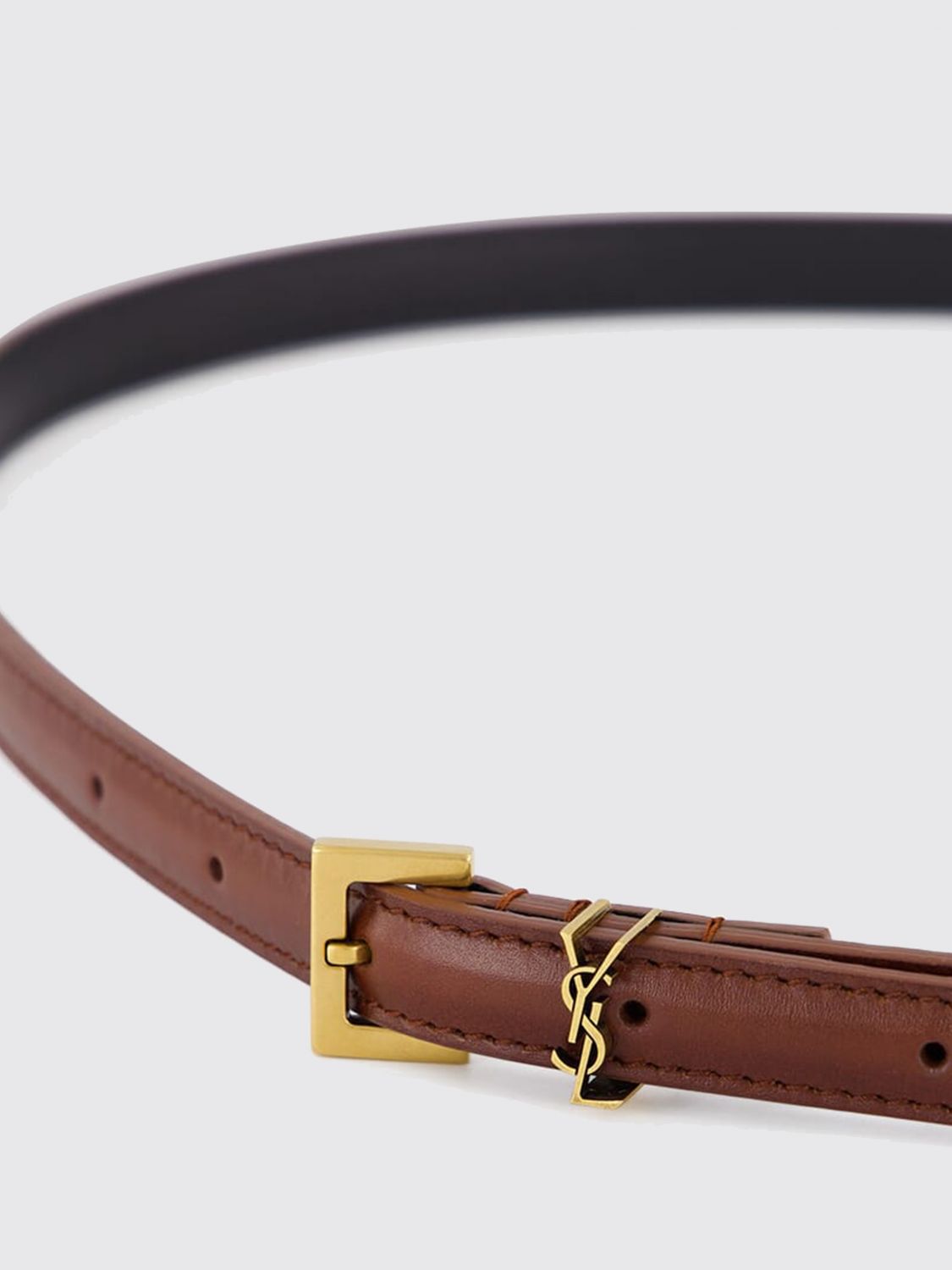 Saint Laurent Belt Woman Brown SAINT LAURENT
