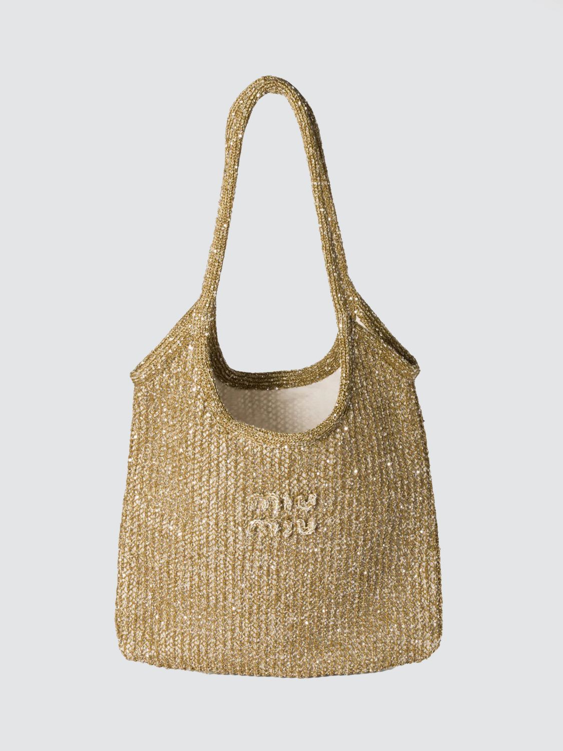 Miu Miu Shoulder Bag Woman Champagne MIU MIU