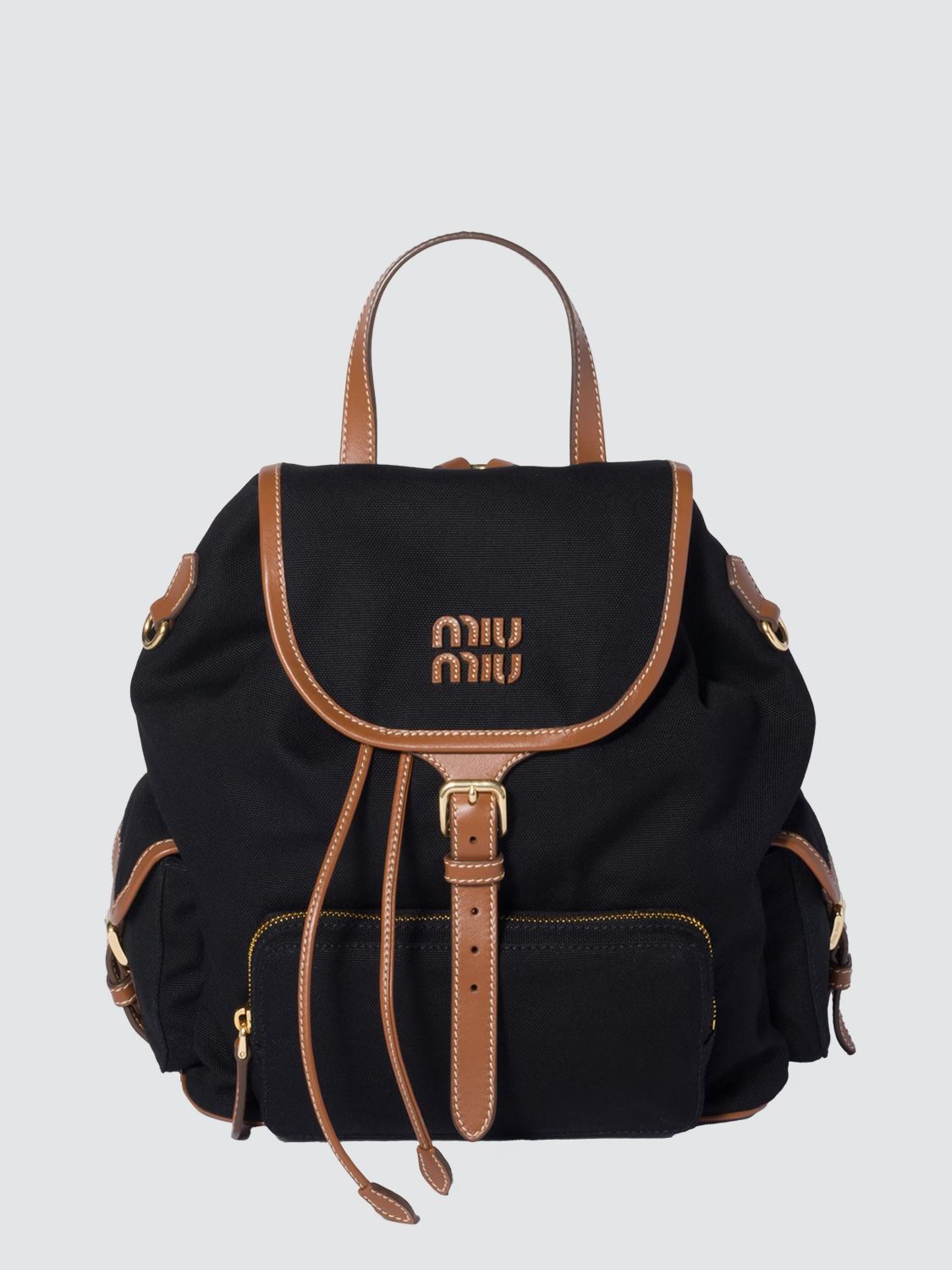 Miu Miu Backpack Woman Black MIU MIU