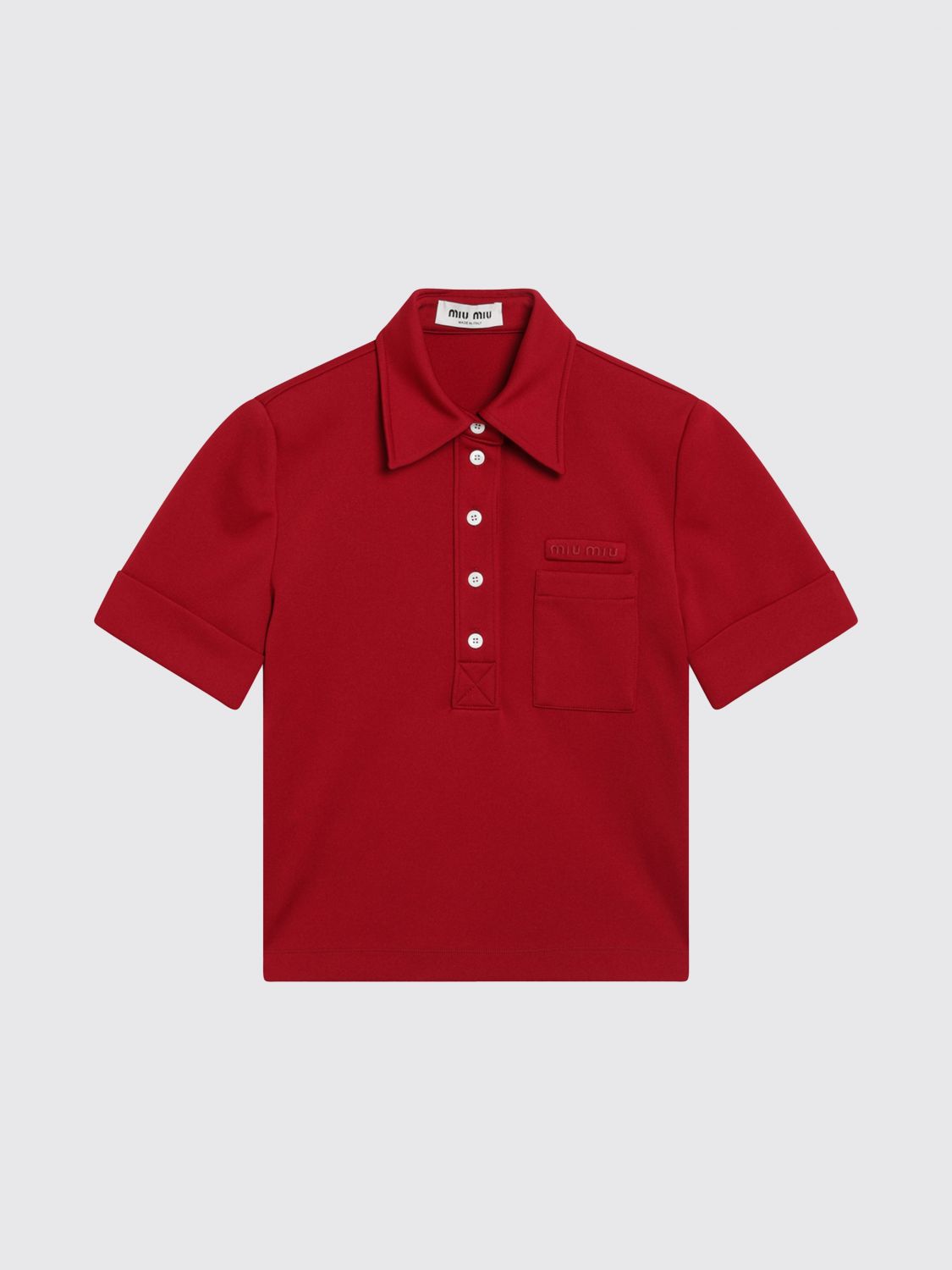 Miu Miu Polo Shirt Woman Red MIU MIU