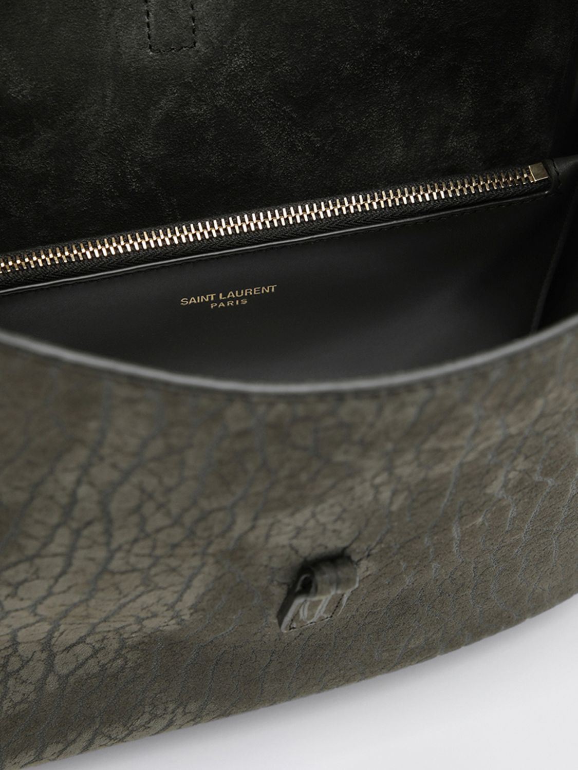 Saint Laurent Women Le 5 I  7 Hammered Leather Shoulder Bag Saint Laurent With Ysl Monogram SAINT LAURENT