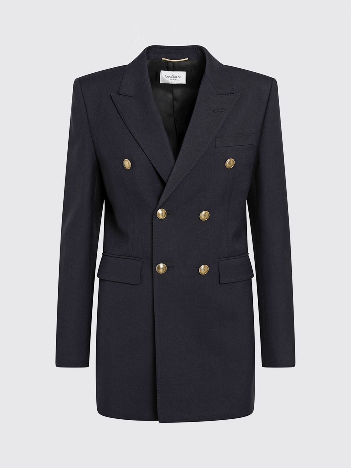 Saint Laurent Jacket Woman Marine SAINT LAURENT