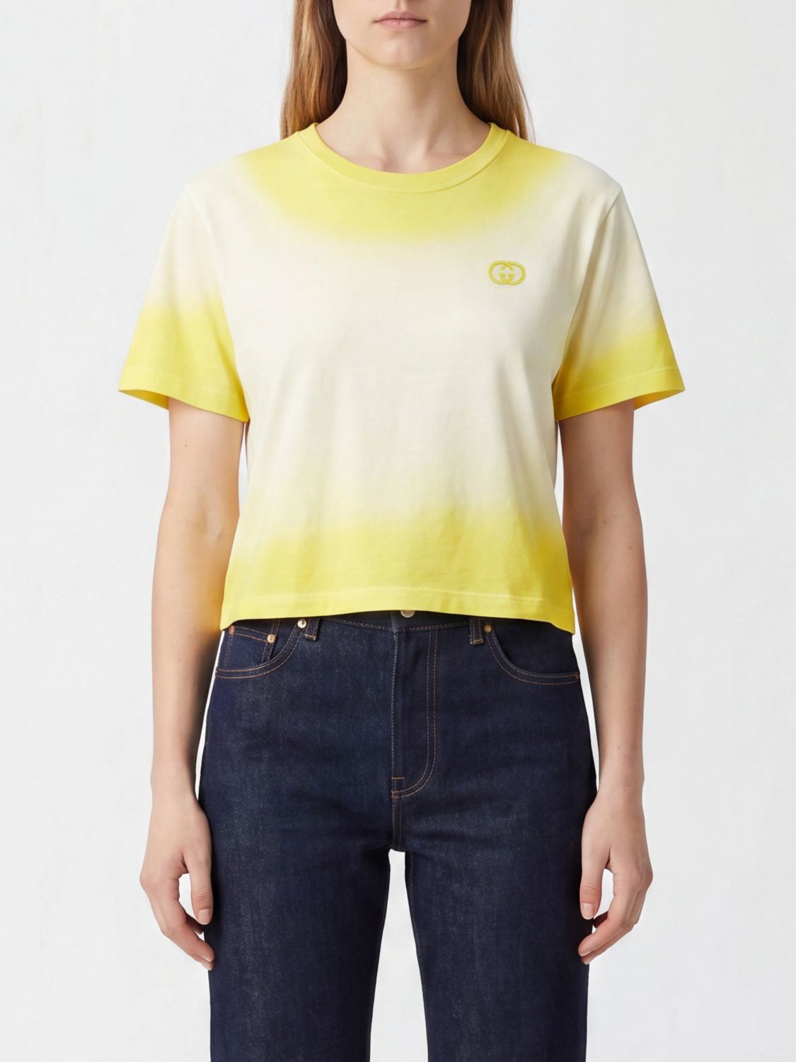Gucci T-Shirt Woman Yellow GUCCI