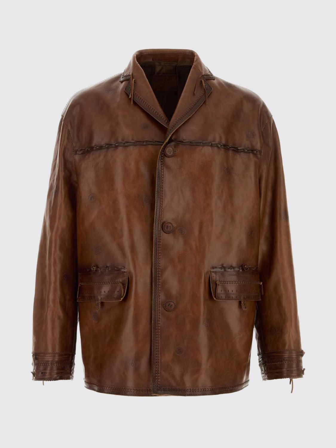 Prada Jacket Men Brown PRADA