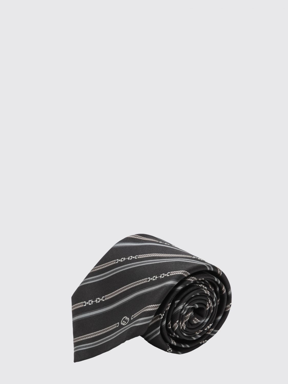 Gucci Men Gucci Silk Tie With Regimental Pattern And Gg Jacquard Monogram GUCCI