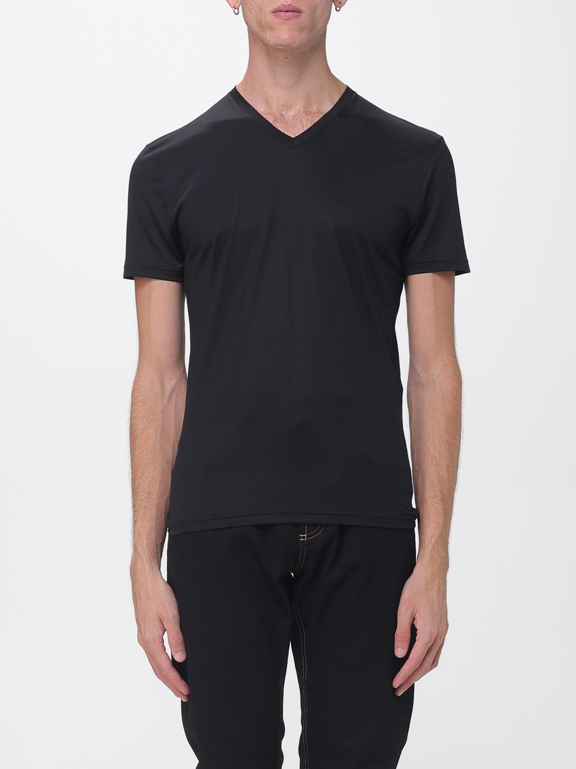 Gucci Men Slim Fit V-Neck Modal Blend T-Shirt Gucci GUCCI