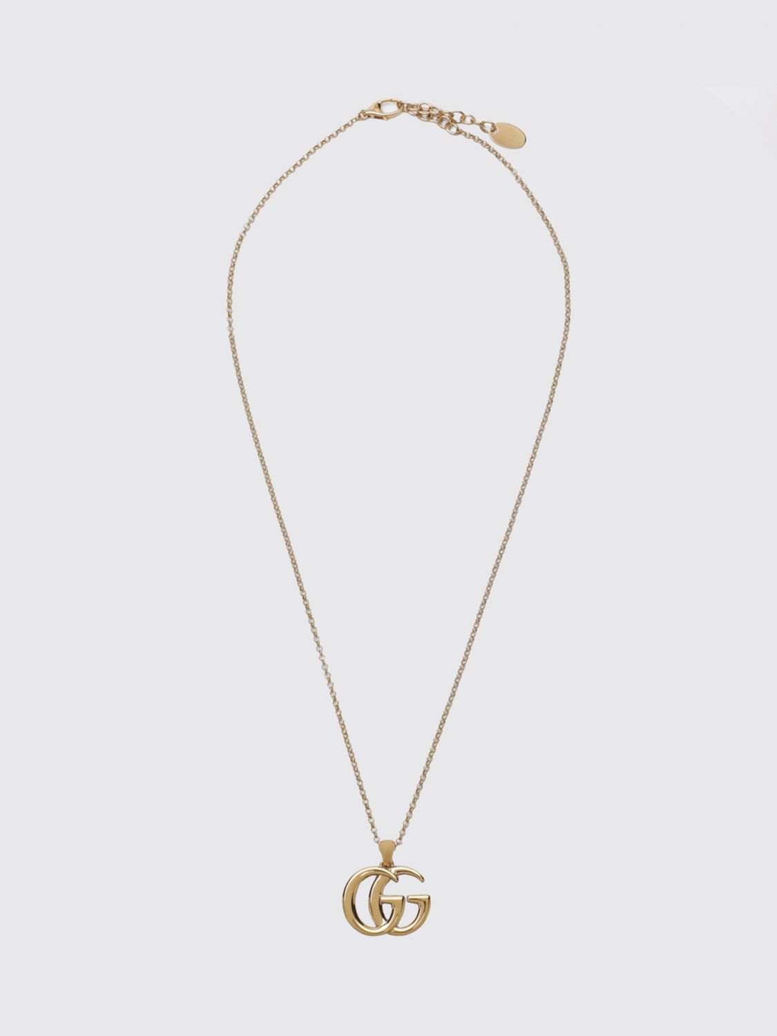 Gucci Women Gucci Gg Marmont Gold-Finish Metal Necklace With Pendant GUCCI