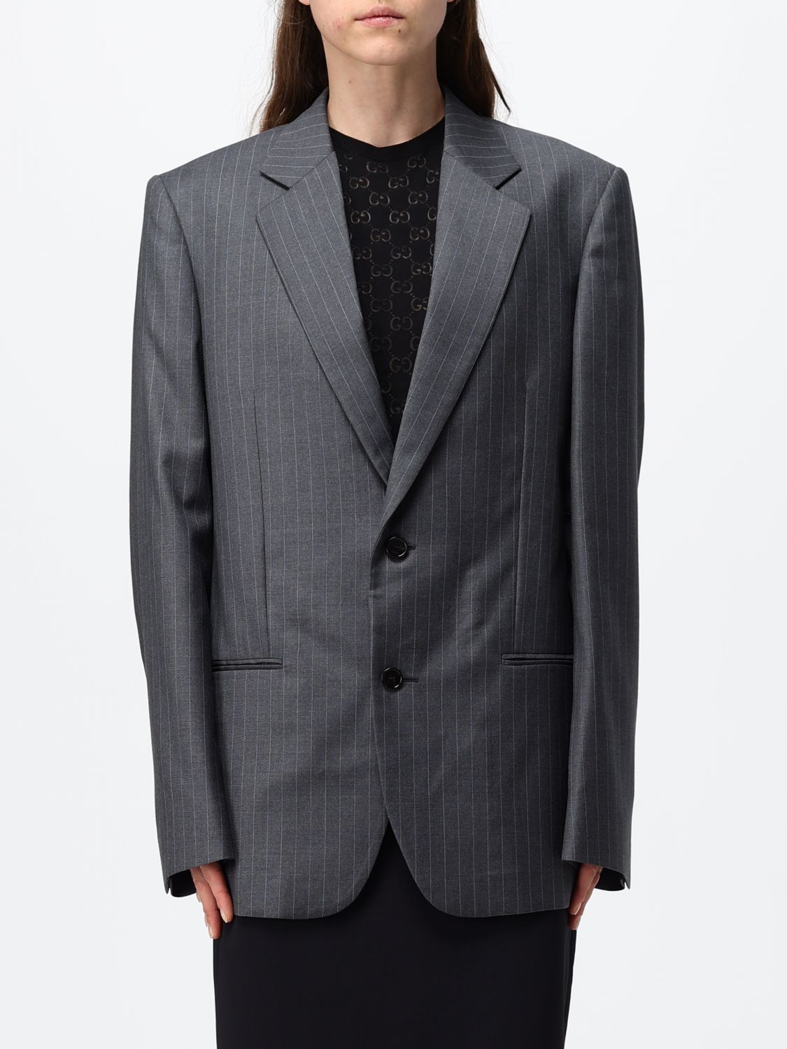 Gucci Jacket Woman Grey GUCCI