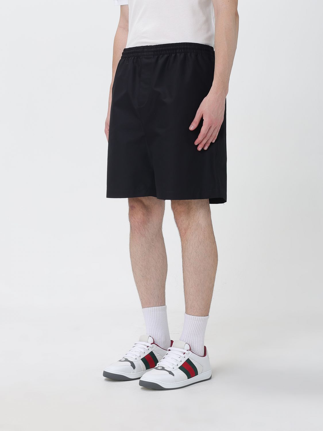 Gucci Men Knee-Length Cotton Sport Shorts Gucci With Elasticated Waist GUCCI
