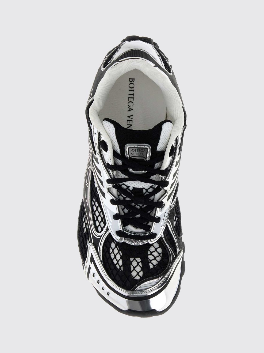 Bottega Veneta Men Orbit Bottega Veneta Technical Mesh Sneakers In A Bicolor Design BOTTEGA VENETA