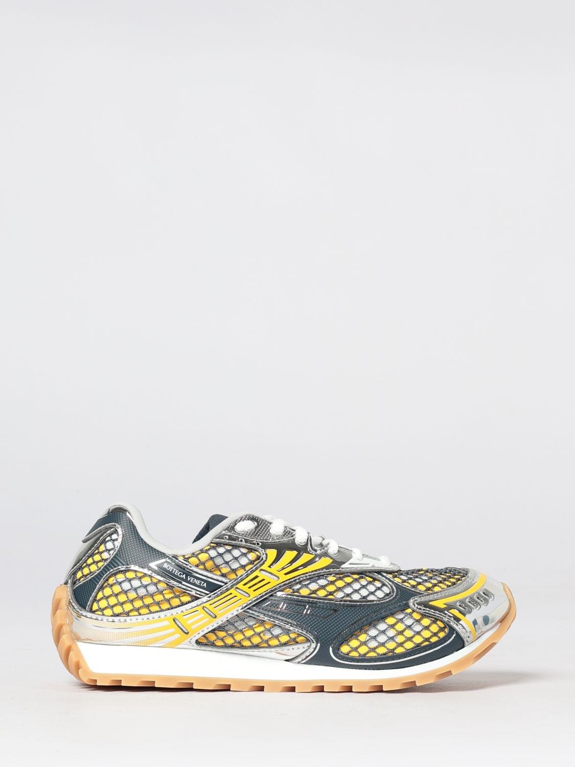Bottega Veneta Men Orbit Bottega Veneta Technical Mesh Sneakers In A Bicolor Design BOTTEGA VENETA
